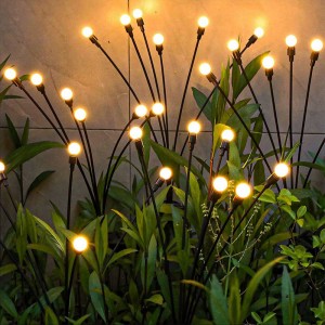 Firefly Lights Outdoor Waterproof Solar Garden Lights Para sa Yard Patio Path Dekorasyon