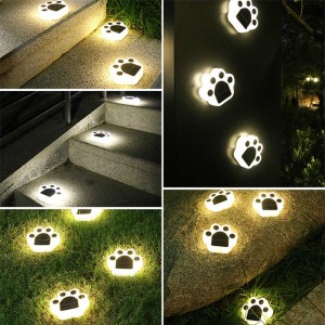 Vodotesné pozemné svietidlo LED vonkajšie záhradné krajiny pre trávnik v tvare medvedej labky