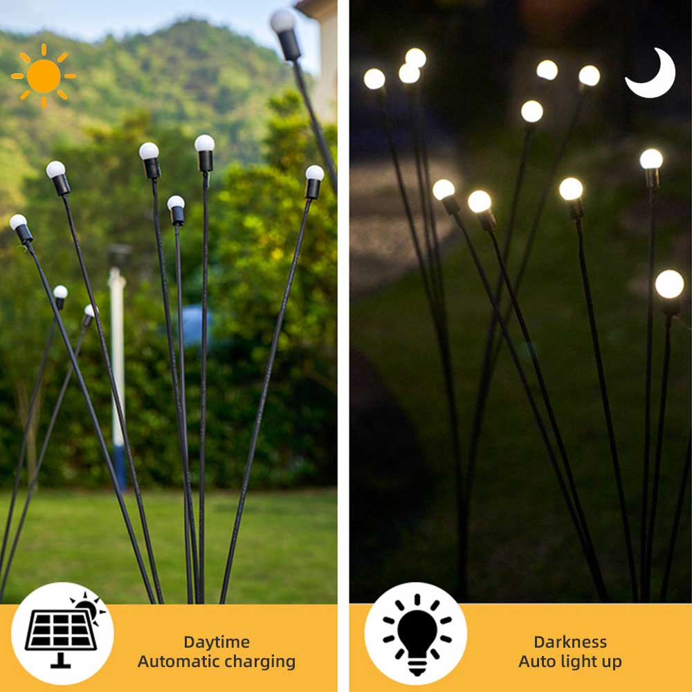 solar firefly garden lights