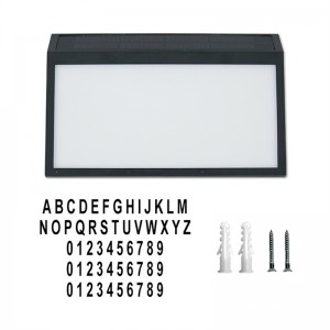 LED Light-Emitting Address Plate Waterproof Metal Light-Emitting Door Number