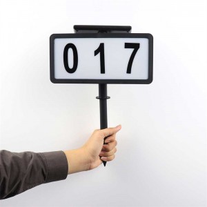 Solar Waterproof Illuminated Led Address Sign With Stakes