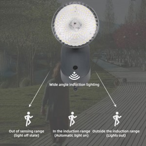 Đèn tường LED chạy bằng năng lượng mặt trời chống nước Ip65 30/40/50/100/200w Cảm biến chuyển động trang trí ngoài trời