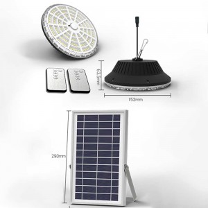 4 režimy Vodotěsné závěsné světlo se solárním senzorem pohybu s dálkovým ovládáním