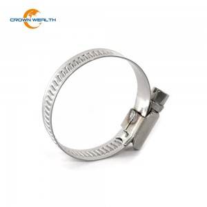 German Type Stainless Steel Worm Drive Hose Clamp
