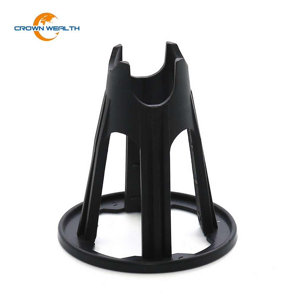 Hot-selling Plastic Clip Concrete Spacers - Concrete Reinforced Plastic Rebar Mesh Chair Support – Crown