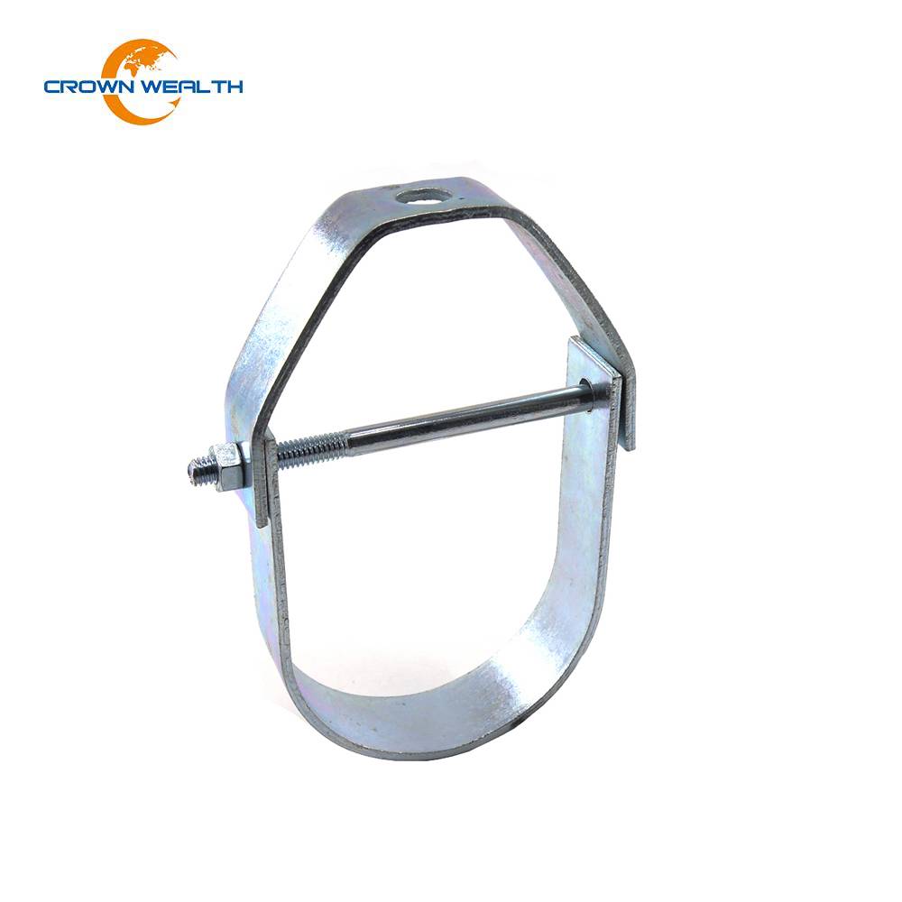 PriceList for High Quality Stainless Steel Pipe Clamp - Steel Galvanized Pipe Hanger Clevis Hanger  – Crown