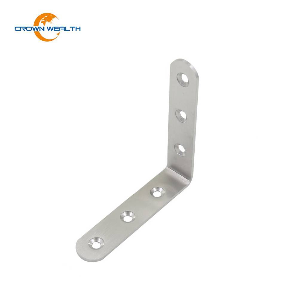 Factory For Wood Frame Truss Nail Plate - Galvanized 4-Hole 90 Degree Angle Strut Bracket – Crown