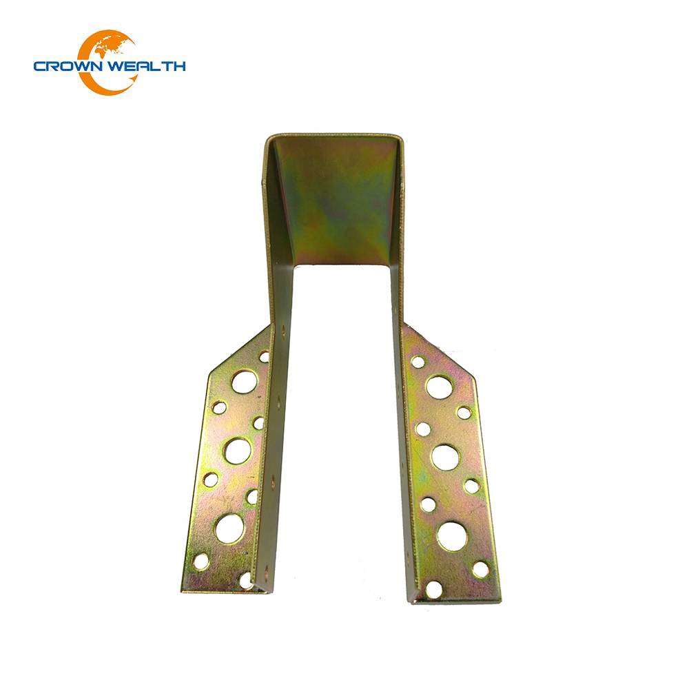 Factory wholesale T Bracket - yellow zinc plated joist hanger – Crown