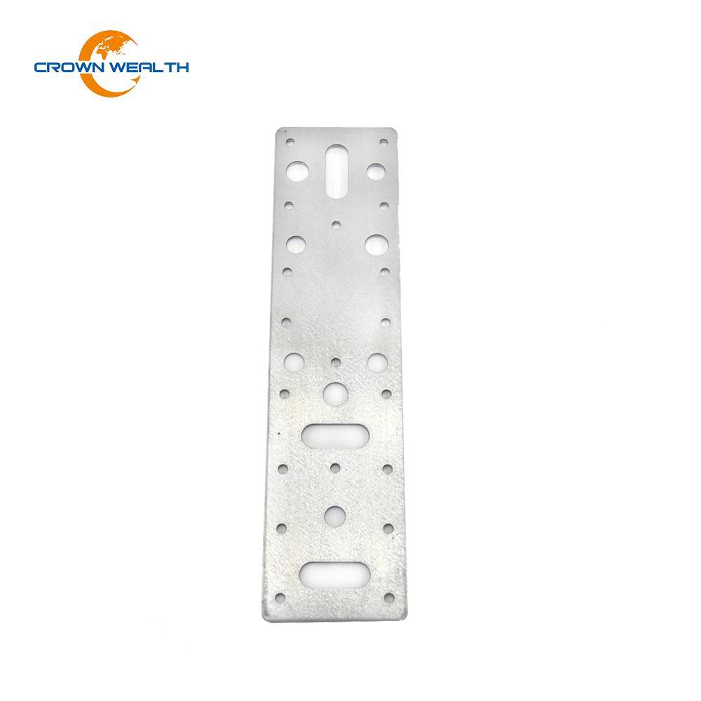 Wholesale Discount Single Truss Nail Plate - Flat Corner Braces Metal Angle Brackets Plates – Crown