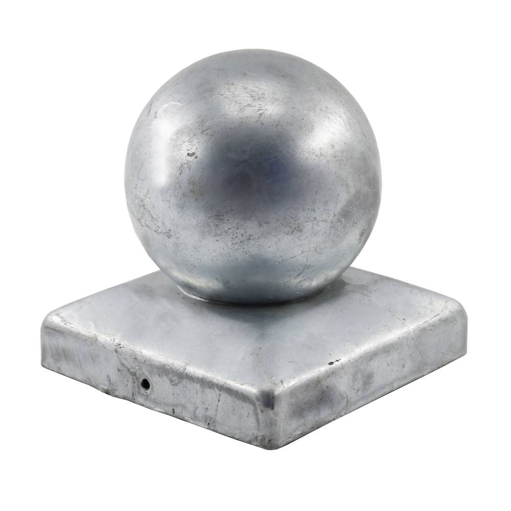 Factory wholesale Latest Finial Post Cap - 71x71mm Ball Top Galvanized Post Cap – Crown