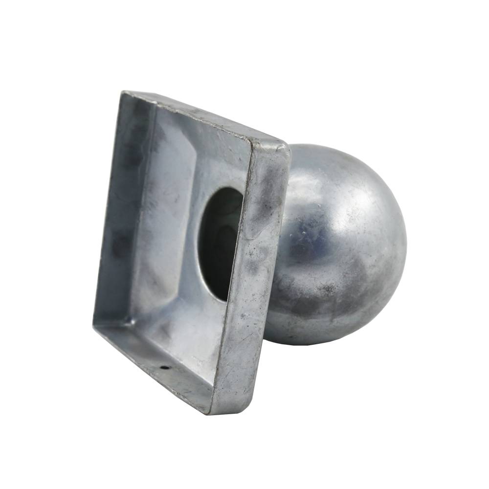 Factory wholesale Latest Finial Post Cap - 71x71mm Ball Top Galvanized Post Cap – Crown
