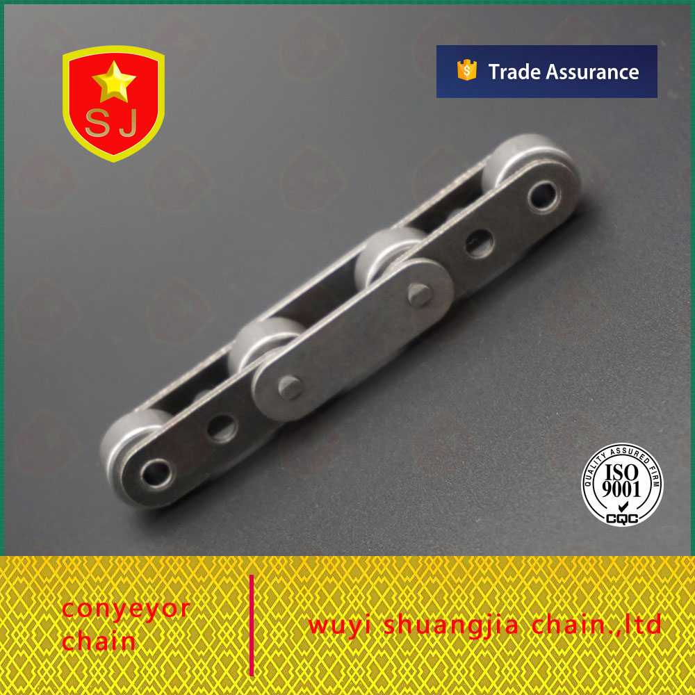 What is the operation of a roller chain?