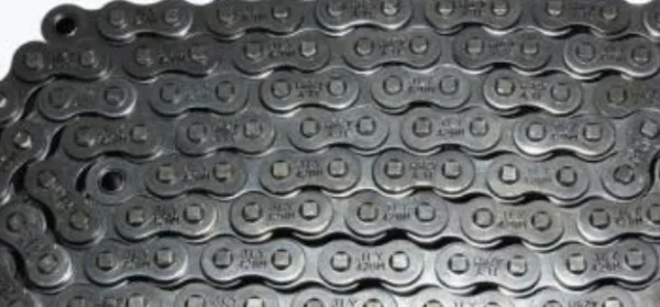 How many specifications are there for the front and rear teeth of the 125 motorcycle chain?
