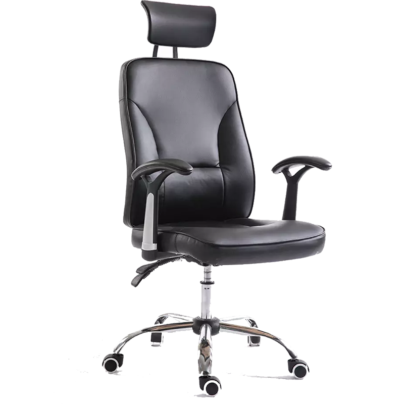 Wholesale L Shape Office Table Manufacturer –  Model: 4005 Modern Office Furniture Leather Adjustable Swivel Office Chairs  – Baixinda Featured Image