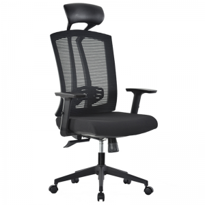 Wholesale Mesh Base Office Chair Supplier –  Model: 5014 “S”shape desk chair back and headrest ergonomic office chair  – Baixinda