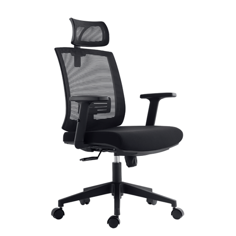 China Mesh Back Desk Chair Supplier –  Model: 5037 Modern Executive Office High Back Ergonomic Swivel Mesh Fabric Seat Office Chair  – Baixinda detail pictures