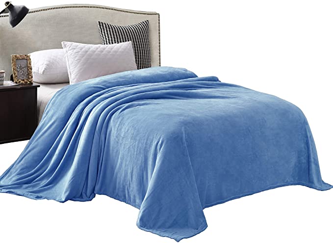 Velvet Flannel Fleece Plush King Size Bed Blanket as Bedspread/Coverlet/Bed Cover Soft, Lightweight, Warm and Cozy Featured Image