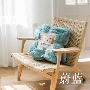 ULTMATE autumn and winter pop pure lamb wool blanket coral flannel blanket double-layer thickened cover blanket