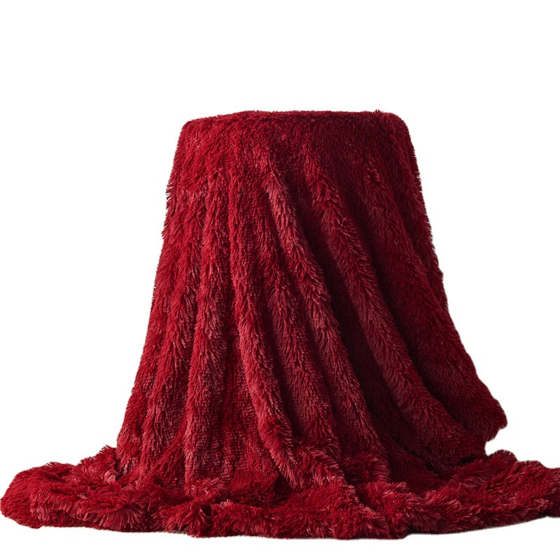 2021 wholesale price Sofa Fabric Velvet - Spot Plain Color Plush PV Fleece Blanket Carpet Floor Mat Plush Fabric – Baoyujia