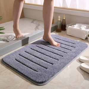 Plush thickened star hotel bathroom floor mat home entrance bathtub absorbent mat bedroom foot mat