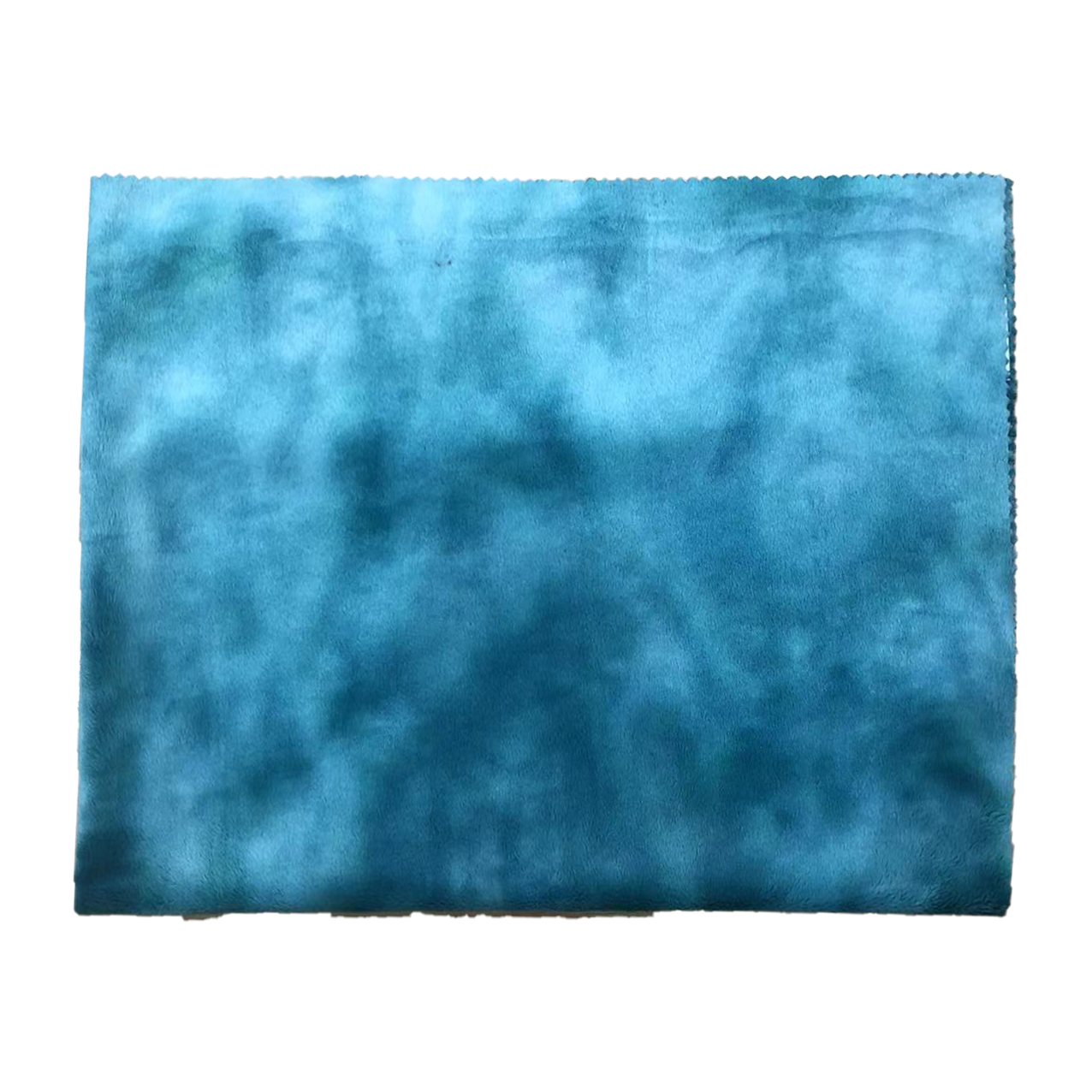 High Quality Ocean Blue Peaceful Printed Fleece for Sofa Couch Bed 100% Polyester Flannel Fabric Featured Image