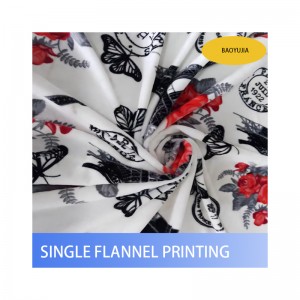 factory customized Sherpa Camouflage Fabric - Wildflowers Floral Throw Blanket Botanical Floral Printed Blanket Super Soft Flannel Throw Blanket Lightweight Fluffy Plush Fuzz – Baoyujia