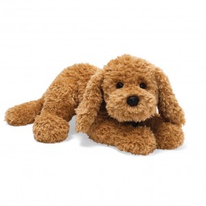 Dog Stuffed Animal Plush, Beige, 14″