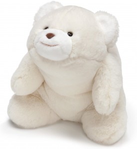 Teddy Bear Stuffed Animal Plush, White, 10″