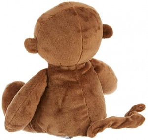 Curly Tails Soft stitched Plush Monkey Ollie, Brown 8 Inch