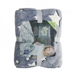 Stock warm large foreign trade luminous flannel blanket Nordic winter thickened cartoon children’s nap blanket