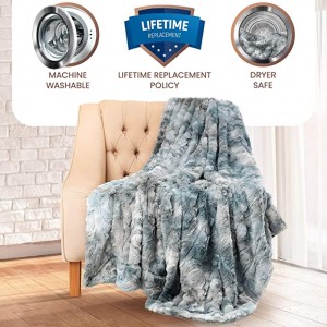 Luxury Faux Fur Throw Blanket – Soft, Fluffy, Warm, Cozy, Minky, Comfy, Long Pile Plush Fabrics Fur Blankets For Winter
