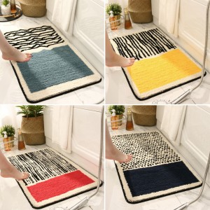 Bathroom absorbent floor mats home bathroom door non-slip mats door mats