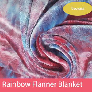 Rainbow Throw Girls Blanket, Unique Tie-dye Flannel Blanket Super Soft Cute Decorative Floor Sofa Couch Throw Warm Cozy Blanket