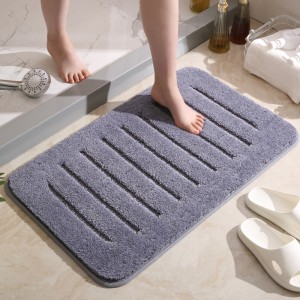 Plush thickened star hotel bathroom floor mat home entrance bathtub absorbent mat bedroom foot mat