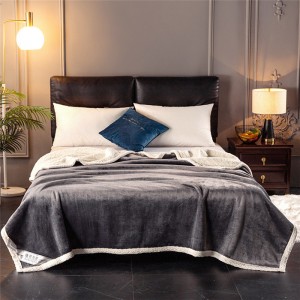 Polyester Textile Fabric Flannel Household Bed Blanket