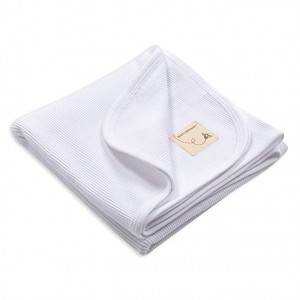 Receiving Blanket, 100% Organic Cotton Swaddle, Stroller or Tummy Time Blanket