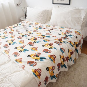 One of Hottest for Print Flannel Blanket - Customized Cartoon Pattern Flannel Printed Textile Fabric – Baoyujia