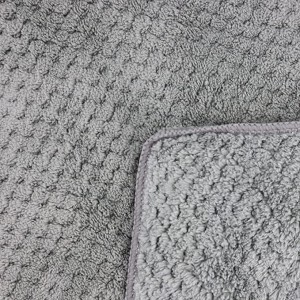 39×78 Inch Oversize Bath Sheets Premium Extra Large Bath Towels Set for Bathroom Ultra Soft Highly Absorbent Hotel Quality Fluffy Microfiber Coral Shower Towels 80% Polyester (Grey 2)