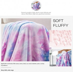 Colorful Throw Blanket, Rainbow Throw Blanket Super Soft Fuzzy Light Weight Luxurious Cozy Warm Microfiber Blanket for Bed Couch Living Room (Purple Rainbow