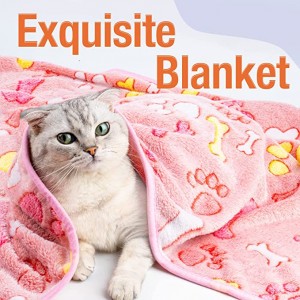 Blankets for Dogs – Fluffy Cats Dogs Blankets for Small Medium & Large Dogs, Cute Print Pet Throw Puppy Blankets Fleece