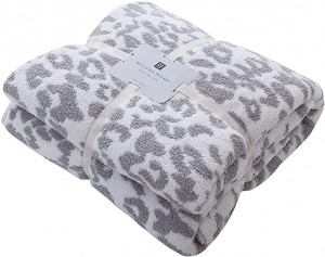 OEM/ODM Manufacturer Striped Coral Fleece Fabric - Large Soft Micro Plush Leopard Blanket (71×78 inches, White Grey) MH MYLUNE HOME Warm Reversible Cheetah Blanket Leopard Pattern Throw for C...