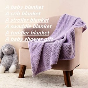 Cute Silky Plush Baby Blanket for Girls & Boys Infants Toddlers Newborns Crib Cot Stroller, Giftable Suitable for All Season
