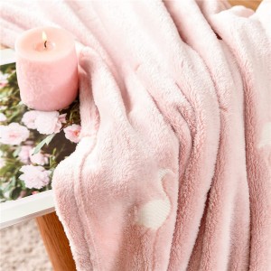 Flannel Throw Blanket Flamingo Soft Pink Lightweight Luminious Blanket Glow in The Dark Nursery Bedroom Living Room All Seasons Birthday Gift for Girls Boys 40×60 Inch
