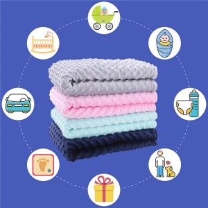 Baby Blankets for Crib Stroller Nap, Fuzzy Warm Cozy Soft Receiving Blankets Unisex for Boys, Girls, Kids, Toddler, Infant – Light Grey – 30×40 inches