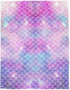 Home Artistic Blanket, Ombre Beauty Mermaid Fish Scale Soft Flannel Fleece Bed Blacket for Couch, Throw Blanket for Cover Men Women Aults Kids Girls Boys, Mermaid6thh8209, 60X80IN