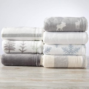 Premium Reversible Sherpa and Fleece Velvet Plush Blanket. Fuzzy, Soft, Warm Berber Fleece Bed Blanket. Kinsley Collection