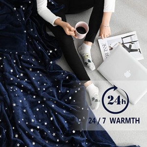 Throw Blanket, Ultra Soft Thick Microplush Bed Blanket, All Season Premium Fluffy Microfiber Fleece Throw for Sofa Couch