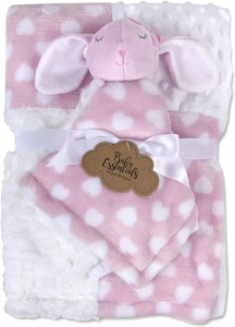 Baby Blanket with Matching Stuffed Animal for Baby Boy and Girl – Baby Stuffed Animal with Blanket Set