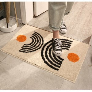 New minimalist bathroom door mat absorbent foot mat home bathroom non-slip mat entry door door mat carpet