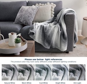 Fleece Blankets Twin Size Grey – Cozy Lightweight Soft Throws and Blankets for Sofa